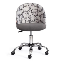 Кресло MELODY (ткань/флок серый Cats/29) - Изображение 4